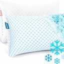 Nestl Cooling Pillows Queen Size, Luxury Shredded Memory Foam Pillows for Sleeping, Adjustable Cold Gel Pillow for Hot Sleepers Supportive Cool Pillow for Side Back Stomach Sleepers