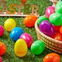 JOYIN 300 PCS 2.3" Easter Eggs, Empty Plastic Eggs Fillable Colorful Bright Eggshell Bulks for Easter Hunt, Filling Treats, Party Favor, Basket Stuffers, Classroom Prize Supplies