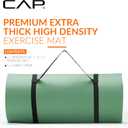 CAP 1" Extra Thick Yoga Mat, Exercise Mat with Strap, Multiple Colors
