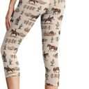 Cute Capri Leggings with Pockets for Women XS-3XL High Waisted Workout Pants (XL)