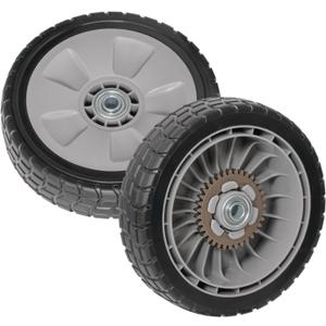 2 Pcs HRR216 Lawn Mower Rear Wheels Kit Fit for Honda HRR216 HRS216 HRT216 HRM216 HRN216 Walk-behind Lawn Mower 8" Back Drive Wheels Replace for 42710-VE2-M02ZE