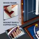 KRINGSIA Wooden Tennis Racket Display Frame with Wimbled Background