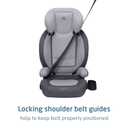 Maxi-Cosi RodiSport Kids Booster Car Seat, High-Back, Backless Booster, 7-Position Headrest, Easy Latch System, Reclining Chair, Belt Guide, Fits 40-100 lbs, 43.4-57 in, Sea Salt, Manufactured Date: 02-05-2025