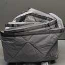 Magnetic Thermal Insulated Door Curtain, Fits Door Size 38" x 82",Durable Oxford Cloth&Thicken Polyester Fiber Fill, Efficient Temperature Control, Durable Construction, Soundproof and Windproof (Dark Gray)