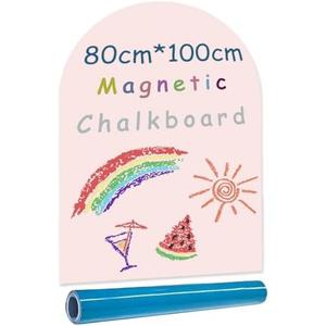 Umtiti 40" x 32" Magnetic Chalkboard Arch Contact Paper for Wall,Peel and Stick Self Adhesive Blackboard Wall Decal Roll for Home School,Pink,80100PK,US
