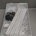 SPACELEAD Slim Storage Cart 4 Tier,Bathroom Organizer Rolling Utility, Mobile Shelving Unit Slide Out for Office, Kitchen, Laundry Room & Narrow Places,White