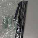 AIZESI Spring Tension Curtain Rod 23-46 Inch Adjustable Curtain Rods No Drilling Black Tension Rods for Window, Doorway, Kitchen, Closet