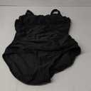One Piece Swimsuit for Women Tummy Control Bathing Suits Ruched Swimwear (X-Large, Black)