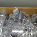 Youxmoto Chrome ABS Complete Axle Cover Set, 2 Front and 4 Rear with Hub Caps and 33mm Screw-On Spiked Lug Nut Covers for Semi Trucks