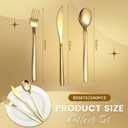 240 Pcs Gold Silverware Set for 80 - Stainless Steel Flatware Cutlery Set Include Forks, Knives & Spoons for Wedding Parties, Kitchen, Restaurant - Dishwasher Safe
