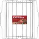 HIC Kitchen Roasting Adjustable Baking Rack, Chrome-Plated Steel, Adjusts to 7 Different Positions, 11.5 x 10.5 x 0.5-Inches (Silver)