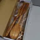 Wooden Kitchen Utensils Set,GUDAMAYE 9 PCs Natural Teak, Wooden Spoons, For Non-Stick Pan for Cooking