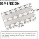 Grill Briquette Tray Replacement for Lynx 42in 54in Grill, Narrow Briquette Tray Grill Heat Plates for Lynx L42 L42FR L42PSFR L42PSR L42R L54 L54PSFR L54PSR, 19 1/4'' x 10 1/2'' (1 Pack)