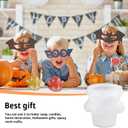 8 x Halloween Candle Stencil, 3D Ghost Shape Molds Silicone Ghost Candle Mould for Soap Candy Chocolate Halloween Resin Stencil for DIY Crafts Haunted House Wedding Party Decor