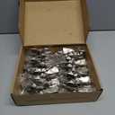 Ravinte 20 Pack 10 Pairs Short Arm Kitchen Cabinet Hinges for 1/2 Inch Overlay Cabinet, Brushed Nickel 105 Degree Opening Angle Hinges, Soft Close Concealed with Mounting Screws for Face Frame Door