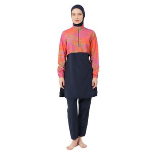 5 Piece Hijab Swimsuit for Women | Water Repellent Top, Leggings, Bonnet, Scarf and Bustier Burkini | Modest Clothing, XXL 
