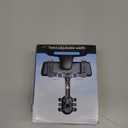 PKYAA Rearview Mirror Phone Holder for Car, 360 Rotating Rear View Mount with Adjustable Arm Length, Upgraded Four Corners Fixed Anti-Shake Multifunctional Design for All Smartphones