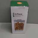 Airtight Food Storage Containers,1.3Qt 3Pcs Pop Food Containers with Lids, Stackable One Button Opening Kitchen Pantry Organizers and Storage, BPA-Free Food Containers Set for Snacks Candy Spices