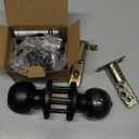 BESTTEN Keyed Alike Exterior Door Knob with Key Lock and Deadbolt, All Keyed Same, Matte Black Entry Door Knobs with Lock and Keys for Entrance and Front Door