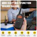 Midd Kacy MK208 Two Way Radio,Walkie Talkies, GMRS Walkie Talkies Long Range with 61 Channels,121 Privacy Codes,New Flashlight,MEM,IP55 Waterproof,SOS,NOAA Weather Alerts,VOX-Black,2 Pack