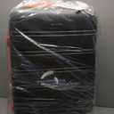Rockland Melbourne Hardside Expandable Luggage with Spinner Wheels, Charcoal, Checked Large 28"