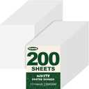 TUXIYA 200 Pack White Poster Board,11" x 14" White Poster Paper Bulk,250GSM/92LB Heavy-Weight Blank Poster Board for Arts,Craft,Projects Presentations,Drawing Scrapbooking