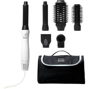 BONDIBOOST 6-in-1 Everlast Airstyler System - Wet to Dry Hair Styler, Hair Dryer Brush with Curlers, Round Brushes, Dryer & Concentrator Attachments, Versatile Heat & Airflow Settings + All Hair Types
