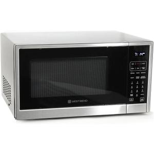 West Bend 3-in-1 Microwave Air Fryer Convection Oven 1000-Watts with 10 Power Levels and 12 Presets, Speed Defrost, Electronic Control Panel and Glass Turntable, 1.3-Cu.Ft., Stainless Steel