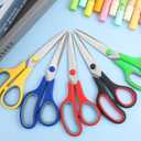 36 Packs 8" Multipurpose Scissors, Ultra Sharp Blade Shears, Comfort-Grip Handles, Sturdy Sharp Scissors for Office Home School Sewing Fabric Craft Supplies, Right/Left Handed