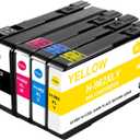 962XL Ink Cartridges Combo Pack Compatible for Ink 962XL Black and 962 Color 962XL/962 OfficeJet Pro 9010 Series 9020 9015 9018 9025 9012 9014 9016 9019 9022 9026 9027 Printer, 4 Pack BK/C/M/Y