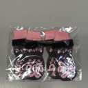 Anti Slip Dog Socks to Prevent Licking Paws - Double Side Paw Protectors Dogs Grip Sock for Hardwood Floors, No Twist Dog Booties Grippy Socks for Small Medium Large Senior Dogs, Dark Grey and Pink, M (M(Pack of 4))