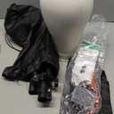 SZCY LLC 23 Inch Canvas Block Wig Head, 47 Inch Wig Stand Tripod with Head, Mannequin Head for Wigs Display with Wig Caps, T C Pins Brush Missing Parts