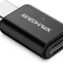 MaedHawk Bypass Motorcycle CarPlay Bluetooth Headset Adapter with Passthrough USB-C Charging Port