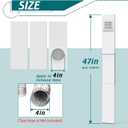 Daisypower Dryer Vent Window Kit,4" Adjustable Window Vent Kit with Outdoor Dryer Vent Cover