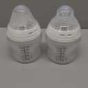 Tommee Tippee Natural Start Silicone Coated Glass Baby Bottles for Feeding from Newborn Up, 5oz, 2 Pack (5 Ounce Clear)