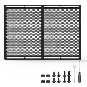 RV Entry Screen Door Grille,Upgraded Adjustable 16-31 in Width, 21.26 in Height, Metal Entry Screen Door Protector,Camper Screen Door Grill,RV Door Defender