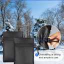 Outdoor Faucet for Winter, POROLIR 8.3" H x 6.7" W Thicker Insulation Faucet for Winter Hose Bib Insulated Faucet Sock Spigot Freeze Protection Black (4-Pack)