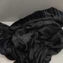 Exclusivo Mezcla Fleece Black Throw Blanket for Couch, Sofa, Super Soft and Warm Blankets, All Season, Cozy, Plush, Lightweight, 50x60 Inches