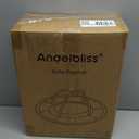 ANGELBLISS 5 in 1 Baby Play Gym Mat, Reversible Tummy Time Mat with 5 Sensory Toys for Stage-Based Developmental, Thick & Large Baby Activity Center from Newborn to Toddler (Beige)