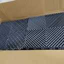 12-Pcs Interlocking Tile, 12" x 12" Indoor/Outdoor Self-Drainage Interlocking Floor Tiles, Non-Slip Heavy-Duty Polypropylene Splicing Flooring Tile for Garage Patio Pool Bathroom, Grey