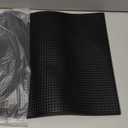 2 Pack Rubber Bar Mats for Countertop, 18" x 12" Dish Drying Spill Mat, Coffee Bar Mats Accessories for Cocktail Service in Bartending, Home, Kitchen, Restaurants, Black