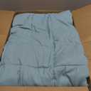 CuteKing Weighted Blanket for Adults: Weighted Blanket with Premium Glass Beads - Breathable Heavy Blanket for Comfort Sleep - Thick Blanket for Adult All Season (15lbs, 48"x72", Light Blue)