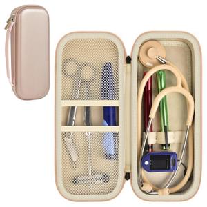 Stethoscope Case for 3M Littmann Classic III Monitoring/Lightweight II S.E/Cardiology IV Diagnostic/for MDF Acoustica Stethoscopes, Holder for Nurse Doctor Essentials & Medical Accessories, Rose Gold