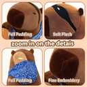 13.2" Kawaii Capibaras Peluches Ultra Soft Adorable Capybara Stuffed Animal Pillows, Huggable Capybara Plush Gift for Kids, Girls, Boys