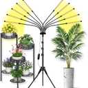 Grow Lights for Indoor Plants [ 10 in1 ] 500 LEDs, Full Spectrum Grow Light for Indoor Growing with Tripod Stand, Auto On/Off Timing 4/8/12H, Plant Grow Lights Indoor.