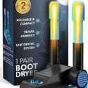 Everlasting Comfort Foldable Compact Boot Dryer & Boot Warmer  Quiet Heat Blower, Easy-to-Use Fast 2-Hour Drying & Deodorizer, Extendable Tubes, Electric Shoe Dryer for Sneakers (1 Pair)