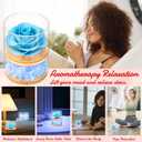 Christmas/Thanksgiving Rose for Women,Home Scent Roses Real Fragrance Last,Eternal Flowers Rose Gifts for Women/Her/Mom/Wife Girlfriend,Perfect Decoration for Bedroom and Office. (Pale Blue)