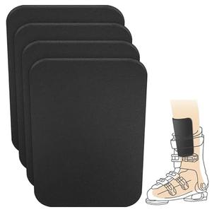 Shupakul 4 Pcs Snowboard Shin Pads-5 MM Thick Foam Ski Shin Guards-Cuttable Snowboard Shin Protector Pad for Ski Boot Liner Snowboard Sports Padded Shin Bang Protection