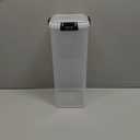 Clear Airtight Bread Storage Container with 4-Latch Lid, Tall Plastic Bread Box for Sandwich Loaves, Bagels & Baguettes, 5513 in BPA-Free Bread Keeper for Counter, Pantry & Freezer