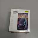 Wireless Bluetooth Induction Speaker, Phone Speaker Amplifier with Colorful Lights & 3500mAh Battery, Portable Phone Stand Compatible with iPhone/iPad/Android/Samsung - Black